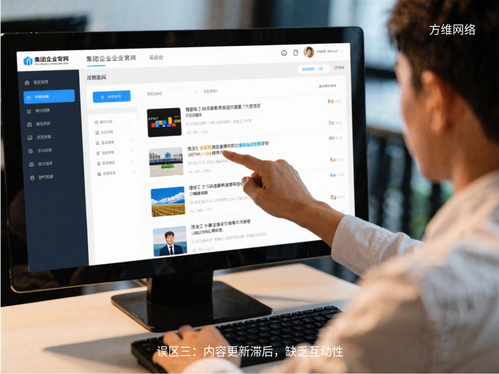 誤區(qū)三：內(nèi)容更新滯后，缺乏互動(dòng)性