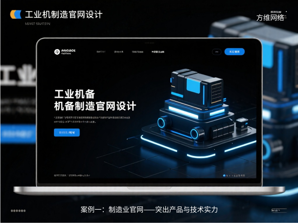 案例一：制造業官網——突出產品與技術實力